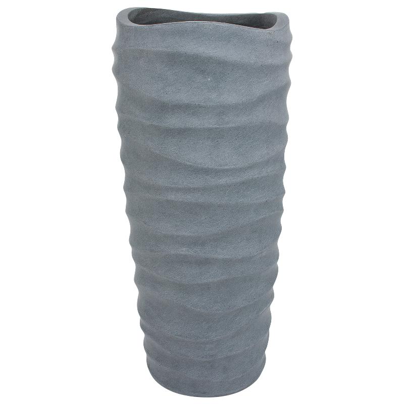 Pm-grey3 Waves Vase H76_0